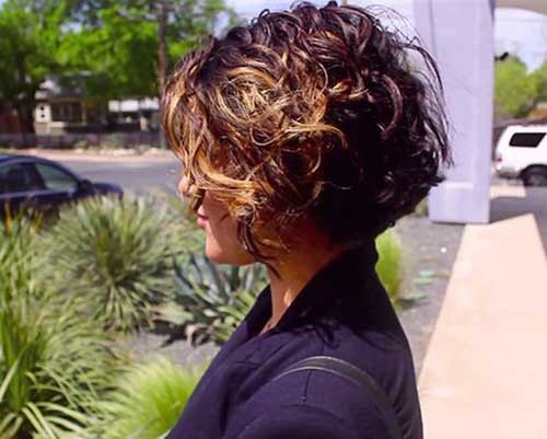 Modern Curly Short Haircut