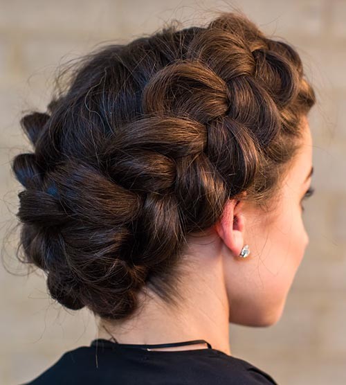 Dutch Braid Crown Hairstyles Pictures