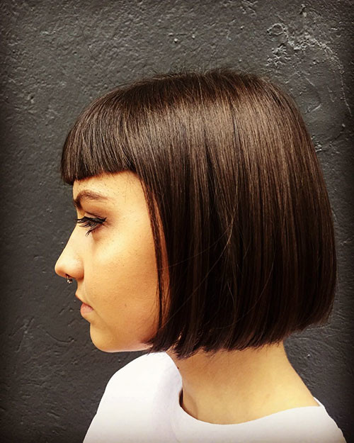 Blunt Bob With Bangs 4