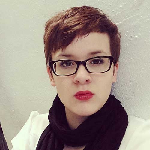 Short Hair with Glasses
