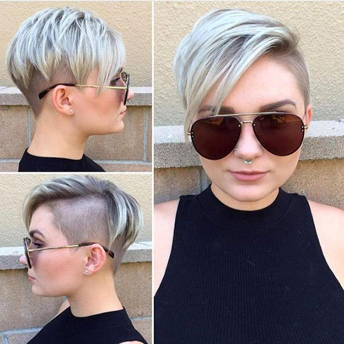 Best Edgy Pixie Cut for Round Faces