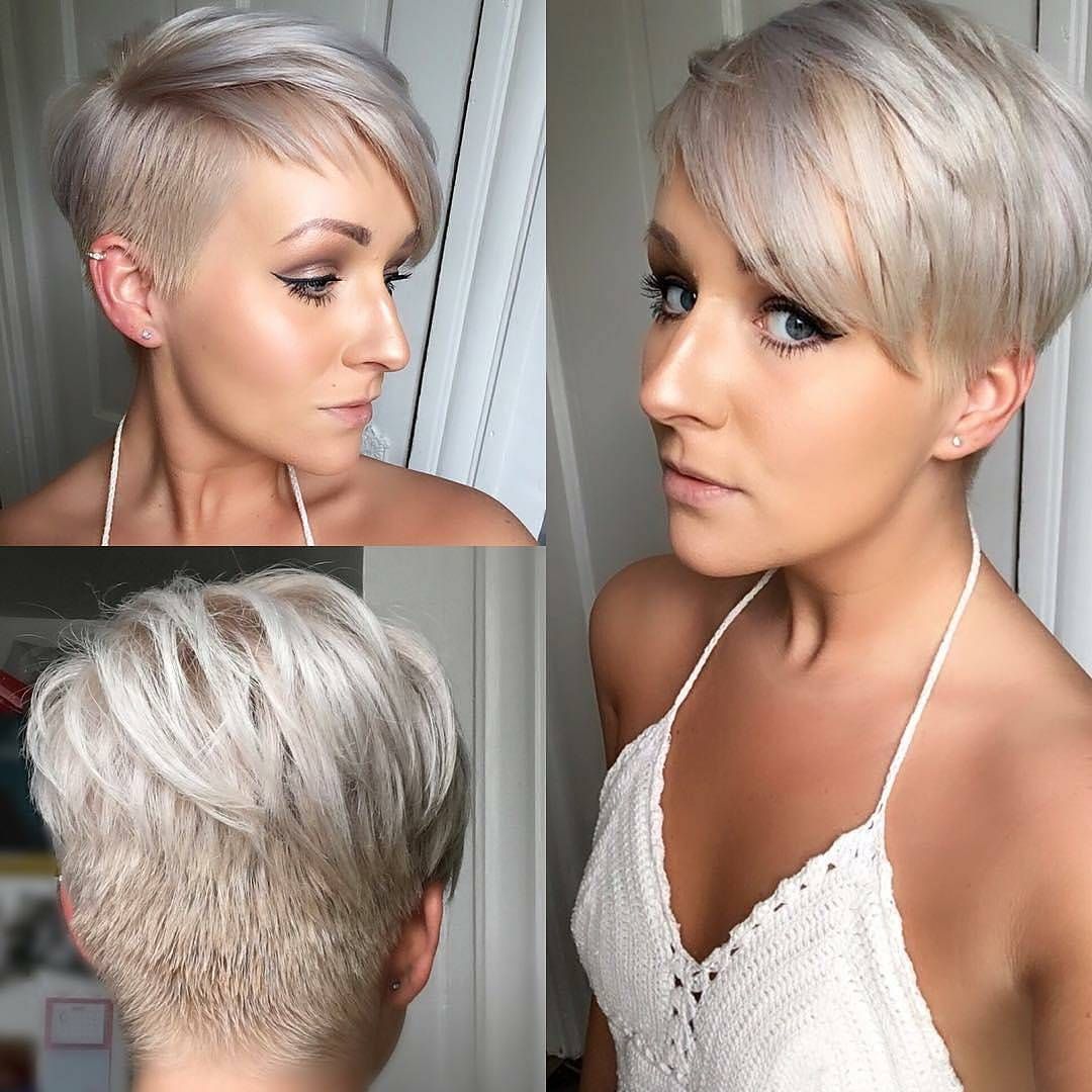Cropped Back with Side Angular Modern Short Haircut