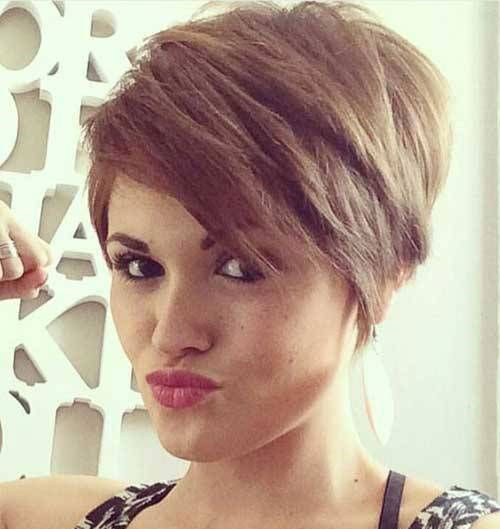 Thick Light Brown Pixie