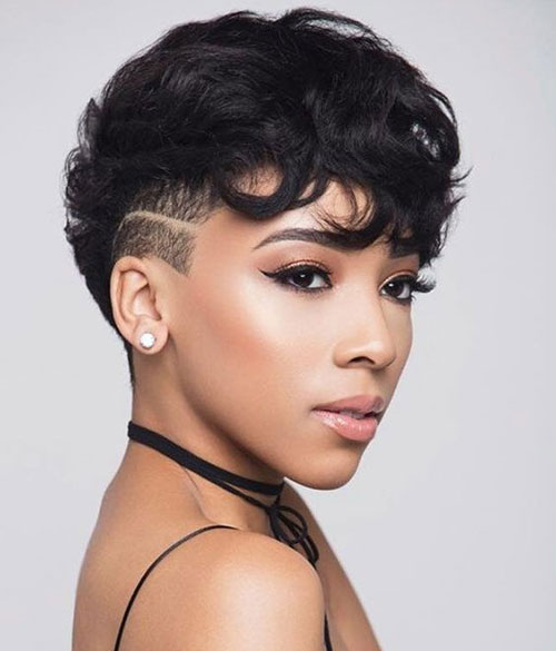 Beautiful Black Woman with Edgy Pixie Cut 1
