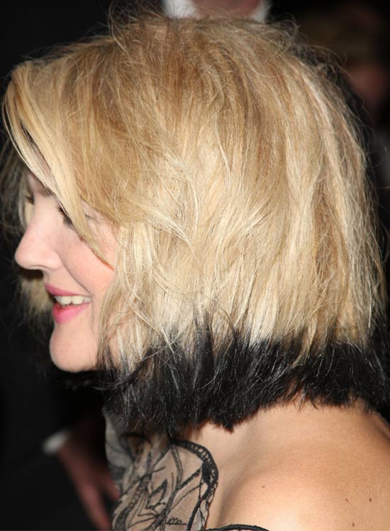 Blond Bob With Dyed Edges