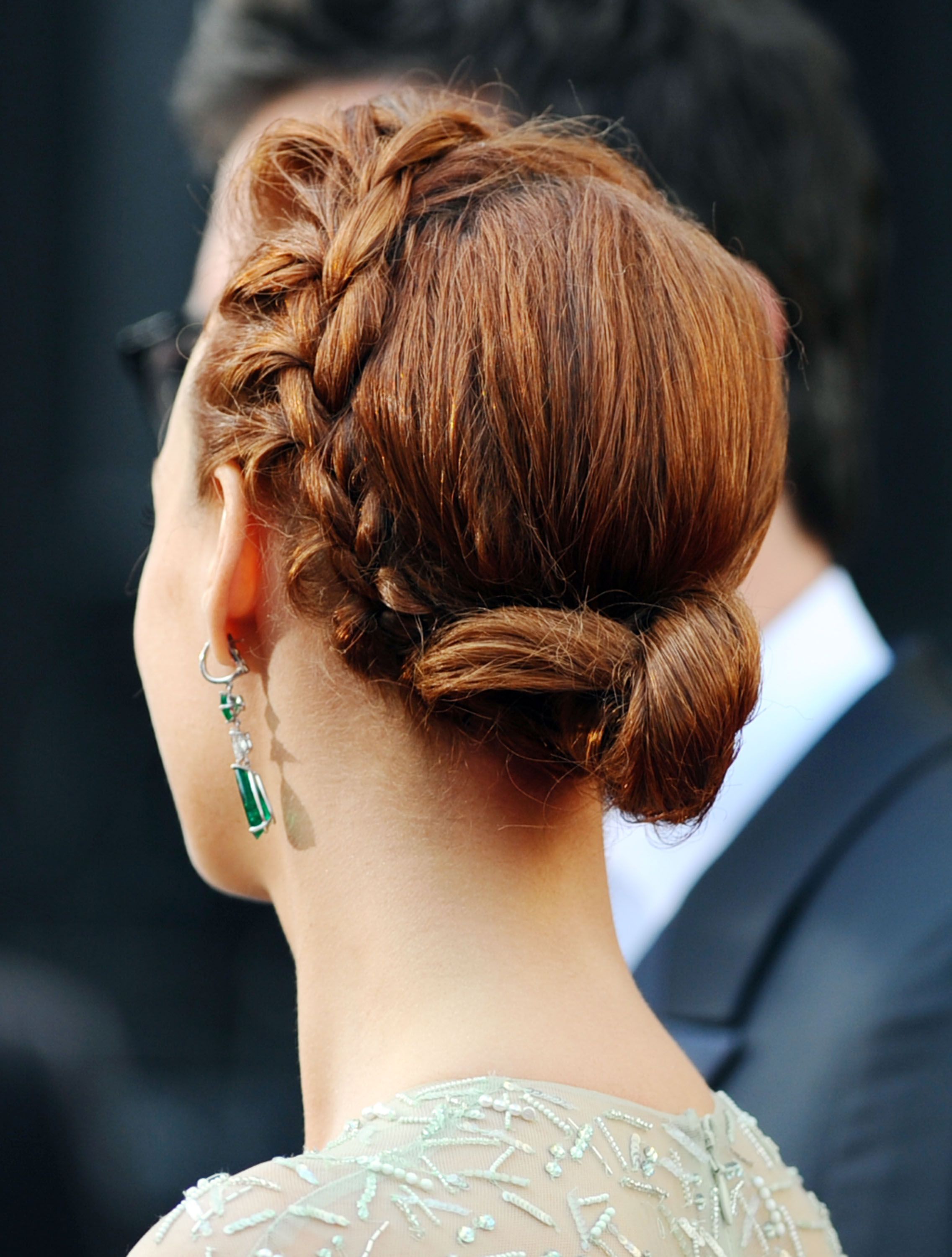 Embellished Chignon with Braid