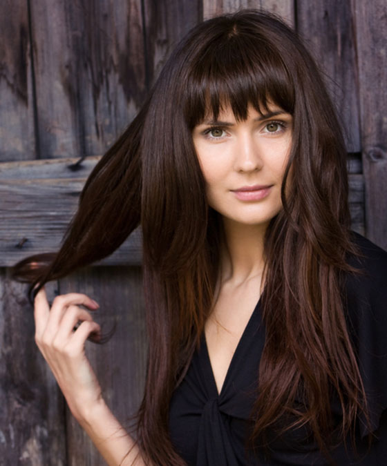 Long Layers With Simple Straight Cut Bangs