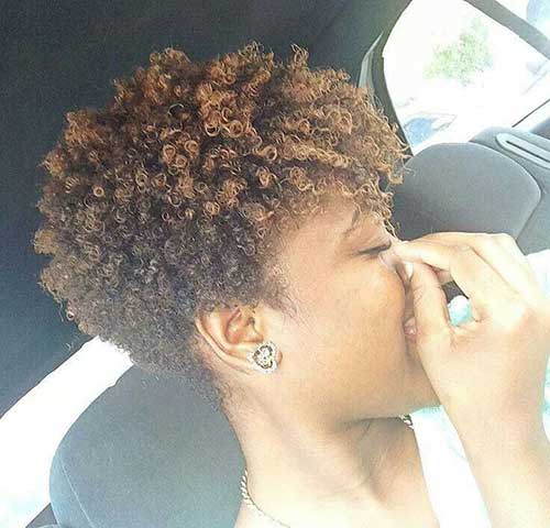 Short Afro Haircut for African American Women