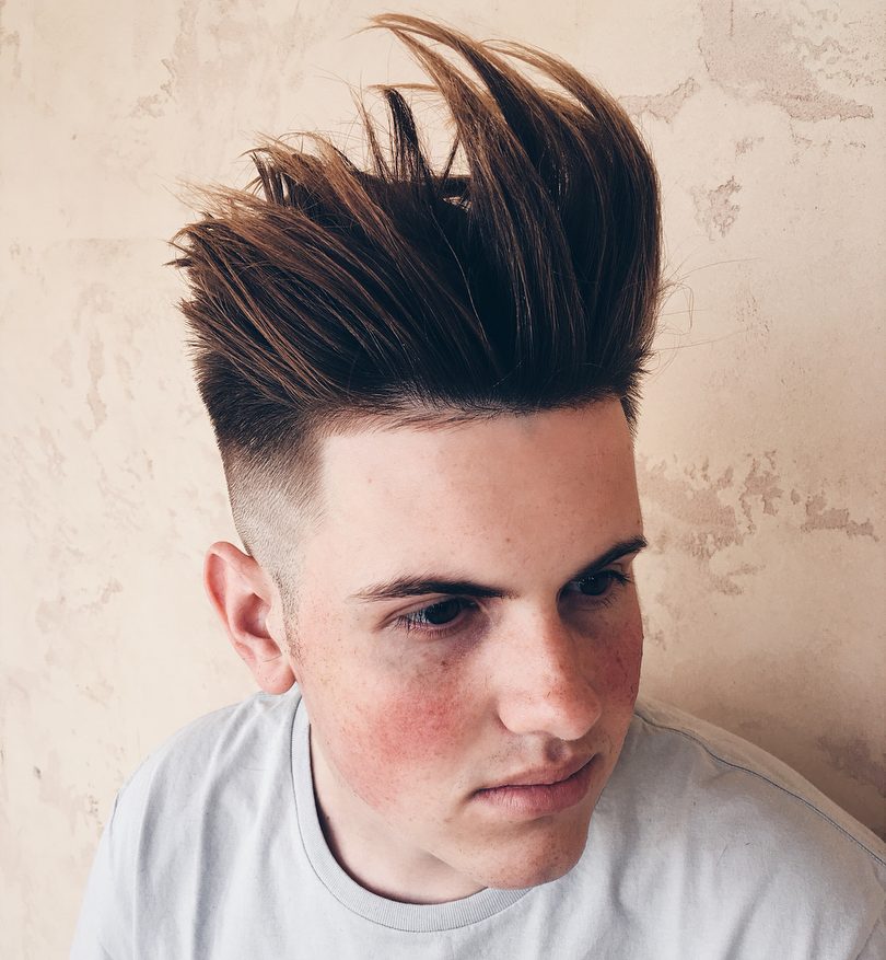 Vertical Pomp Hairstyle