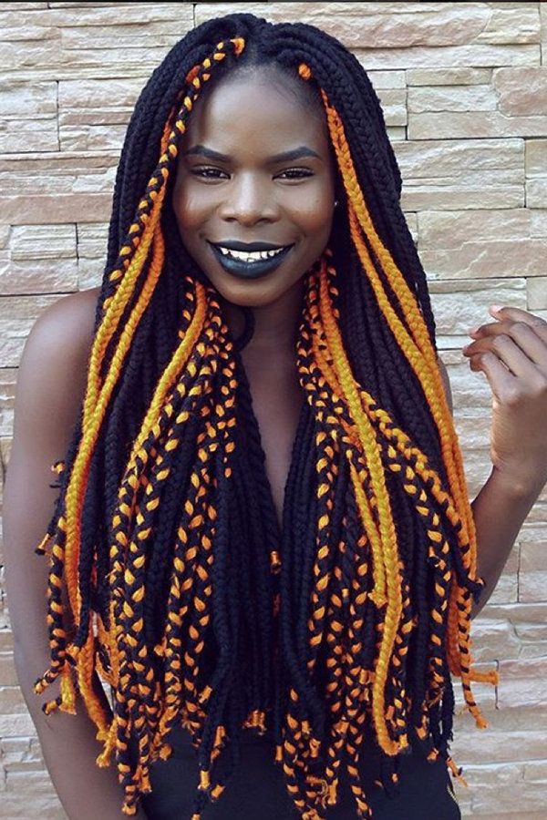 Colorful Hair Extended Braid