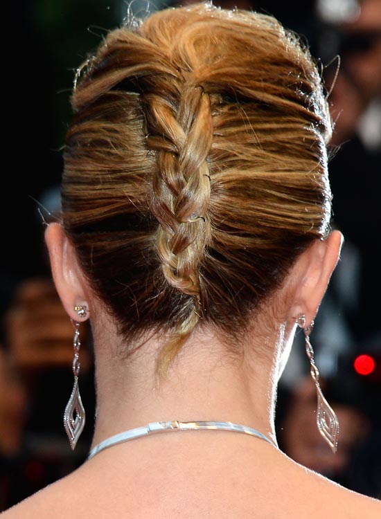 Double French Twist With Braided Style