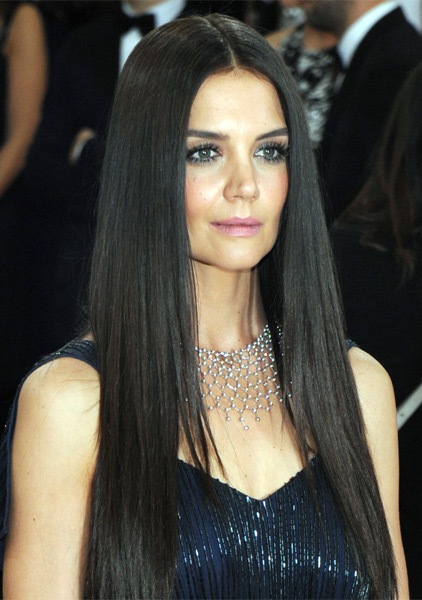 Katie Holmes Long Straight Hairstyle