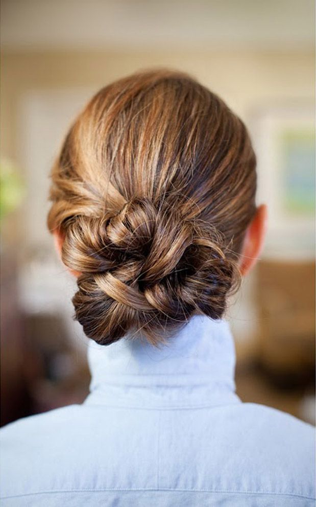 Knotted Chignon Hairstyle