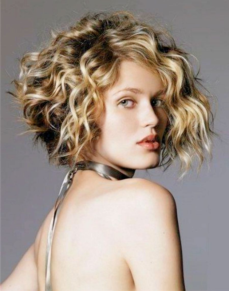 Short Curly Bob Hairstyle