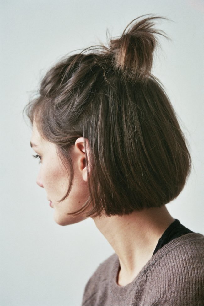 Topknot Bob Hairstyle