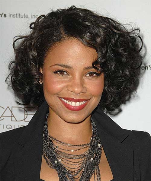 Black Hairstyle with Bob Cut for Curly Hair