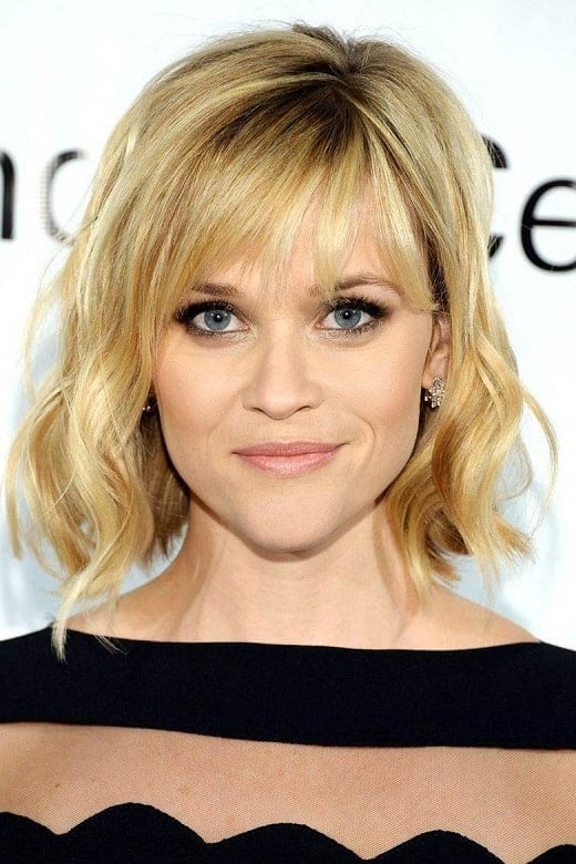 Blonde Wavy Bob with Side Bangs