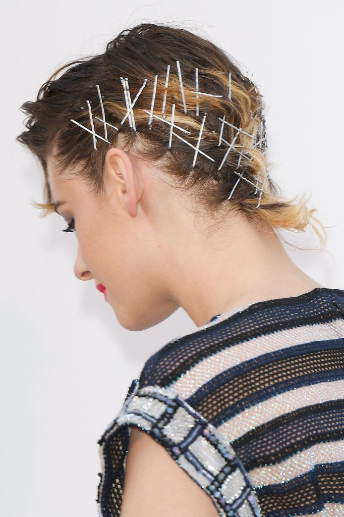 Crisscross Bobby Pins Hairstyle