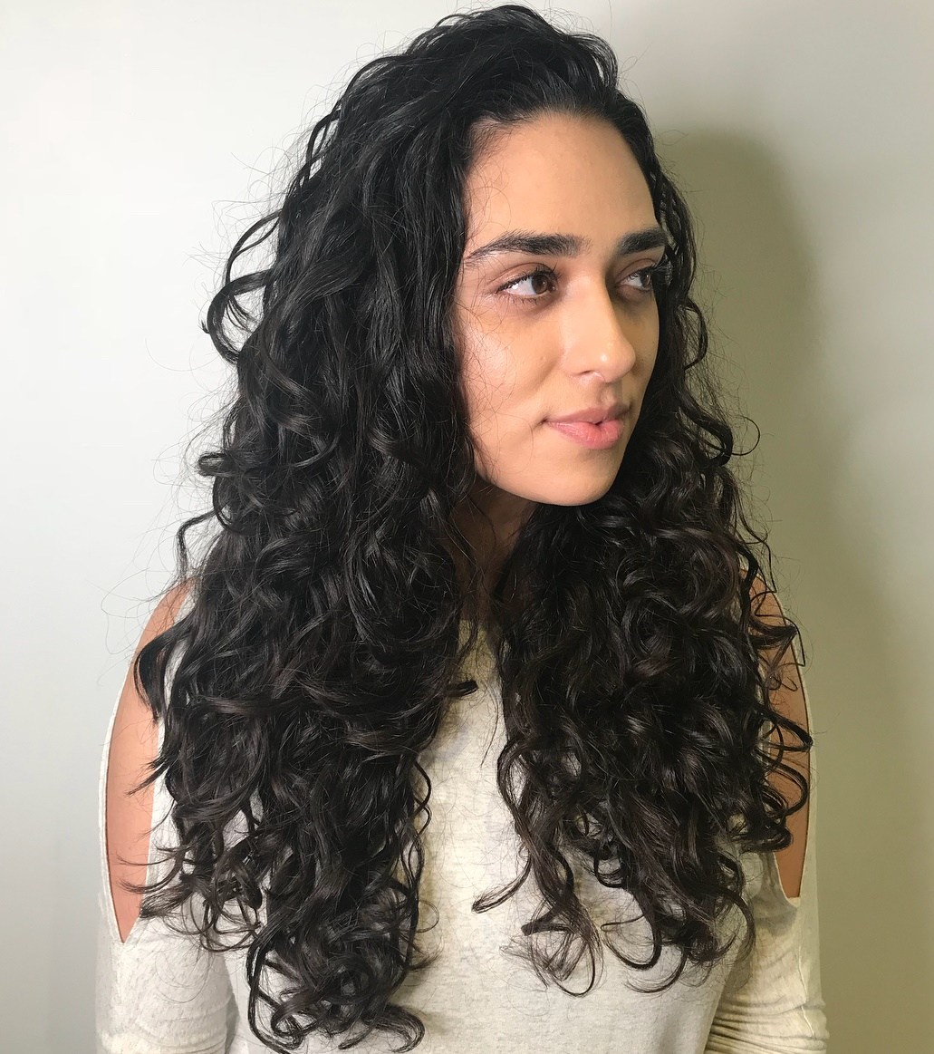 Long Hair with Natural Curls