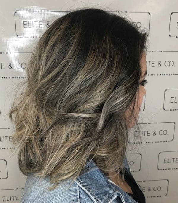Messy Bob with Highlighted Ends