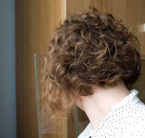Nice Short Curly Bob Hairstyle