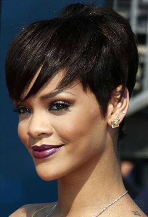 Short Pixie Cut with Bangs for Black Women