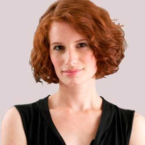 Very Nice Ginger Short Curly Hairstyle