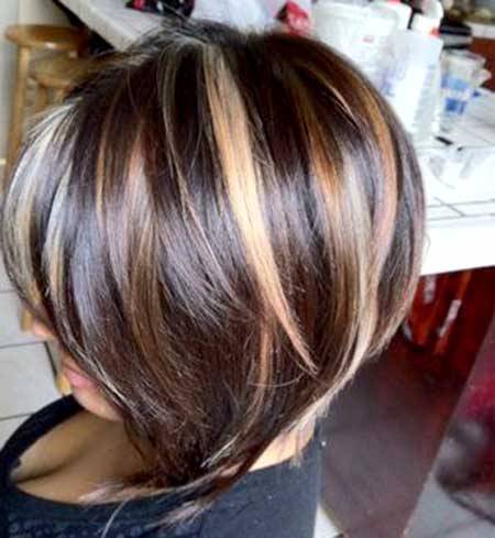 Blonde Highlighted Brown Colored Hair