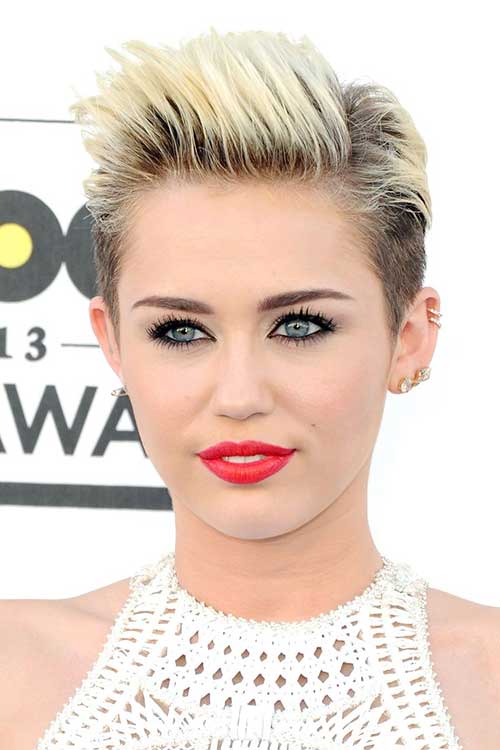 Miley Cyrus Spiky Short Hairstyle
