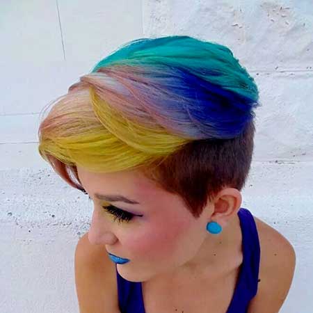 Parrot Hair Color Idea for Girls