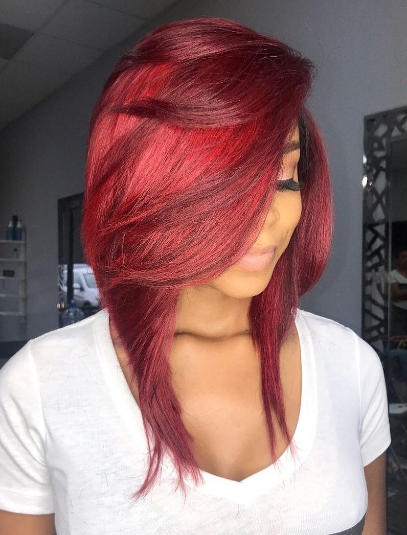 Red Bob with Layers