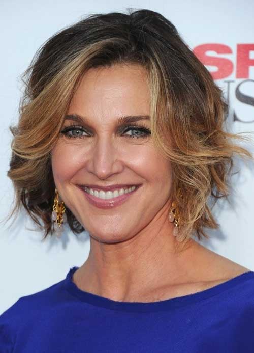 Wavy Short Haircut for Ladies Over 50
