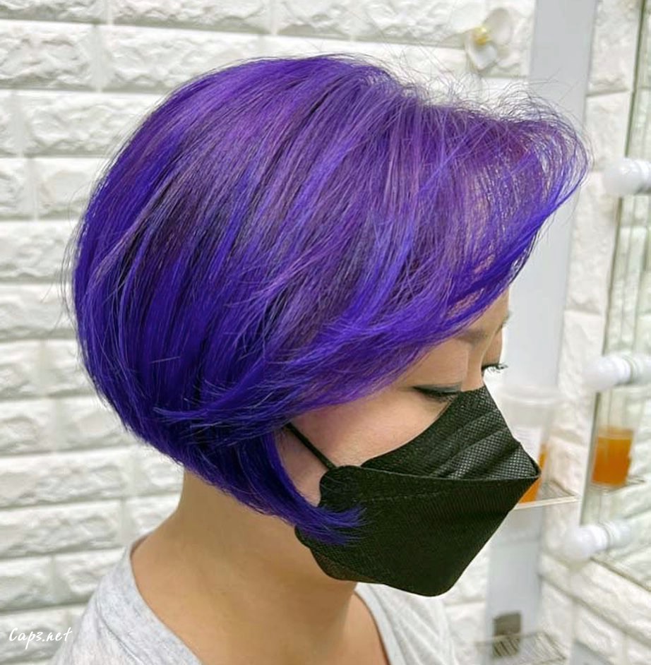 Purple Hair Bob