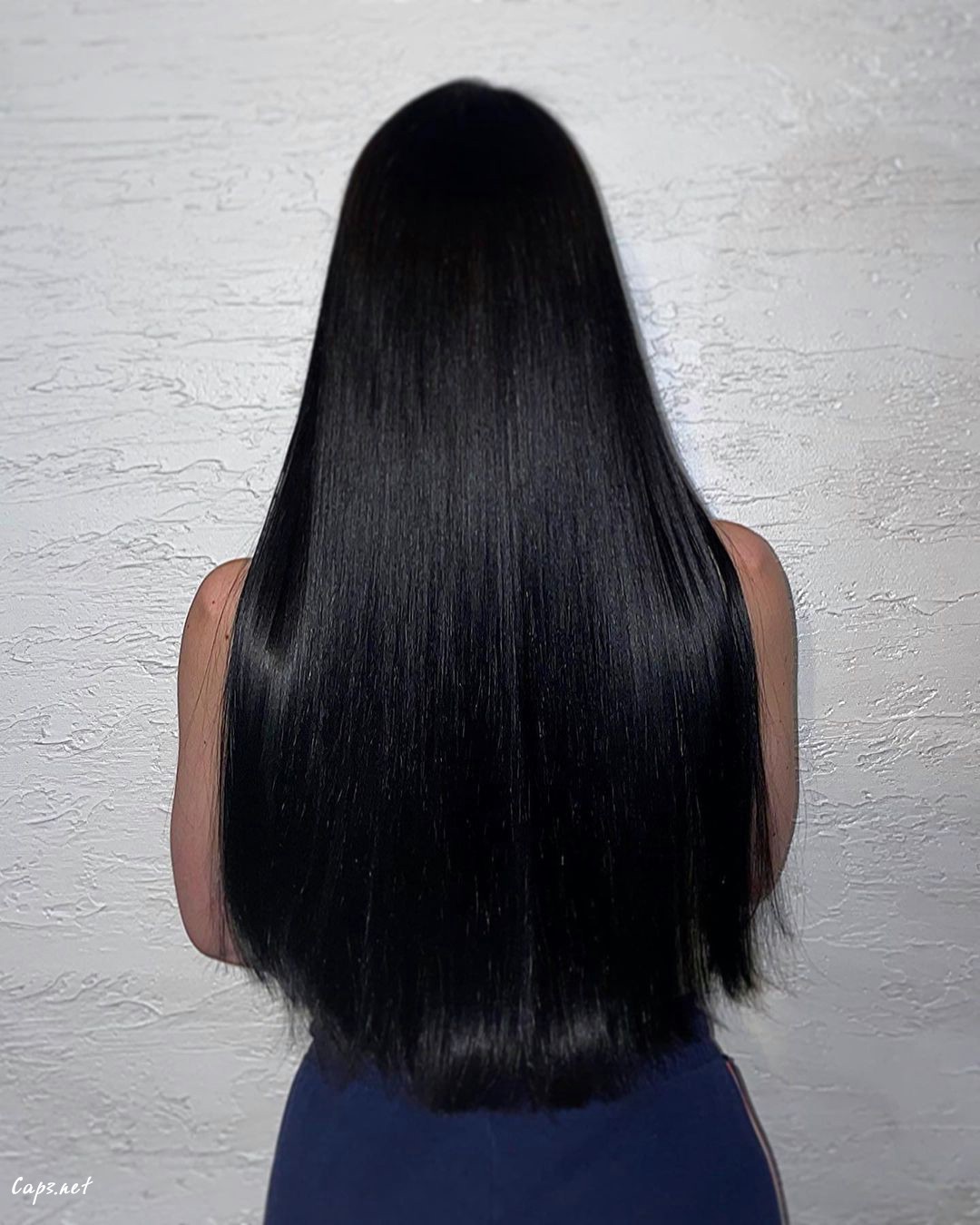 Black Hair Silk Press Hair For Women