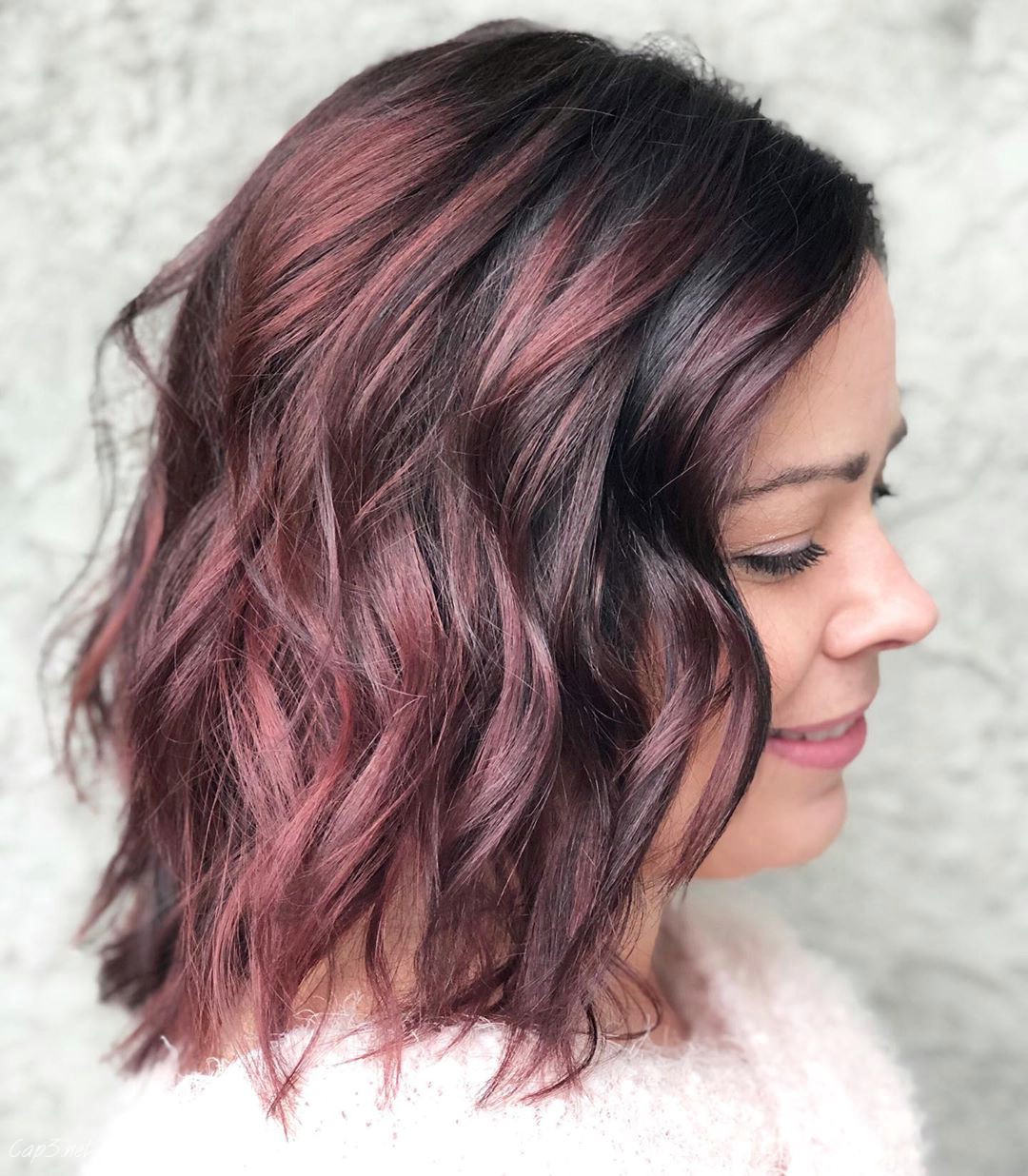 Burgundy with Shadow Roots