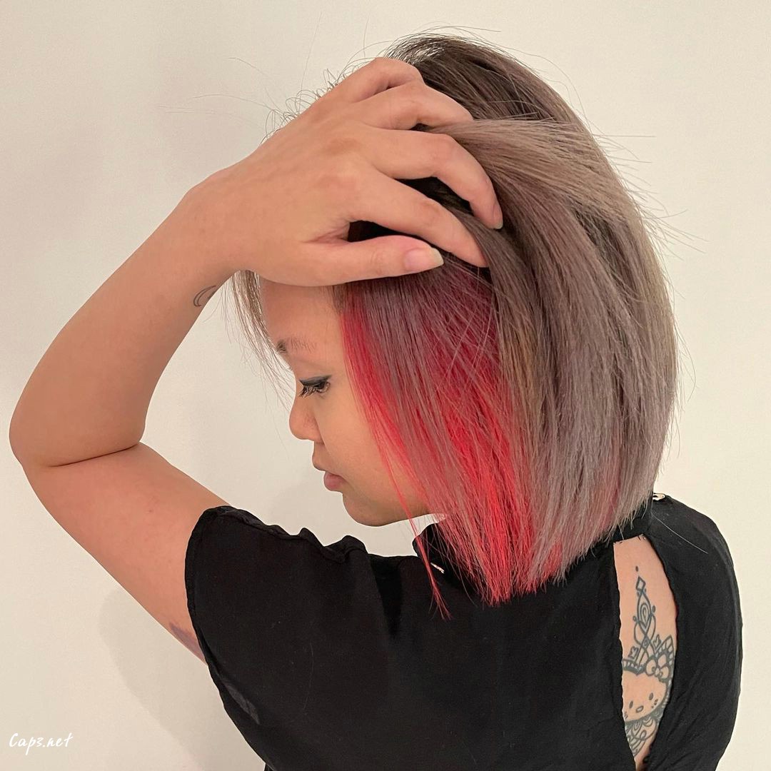 Chopped Hair With A Pop Of Color Modern Asian Hair