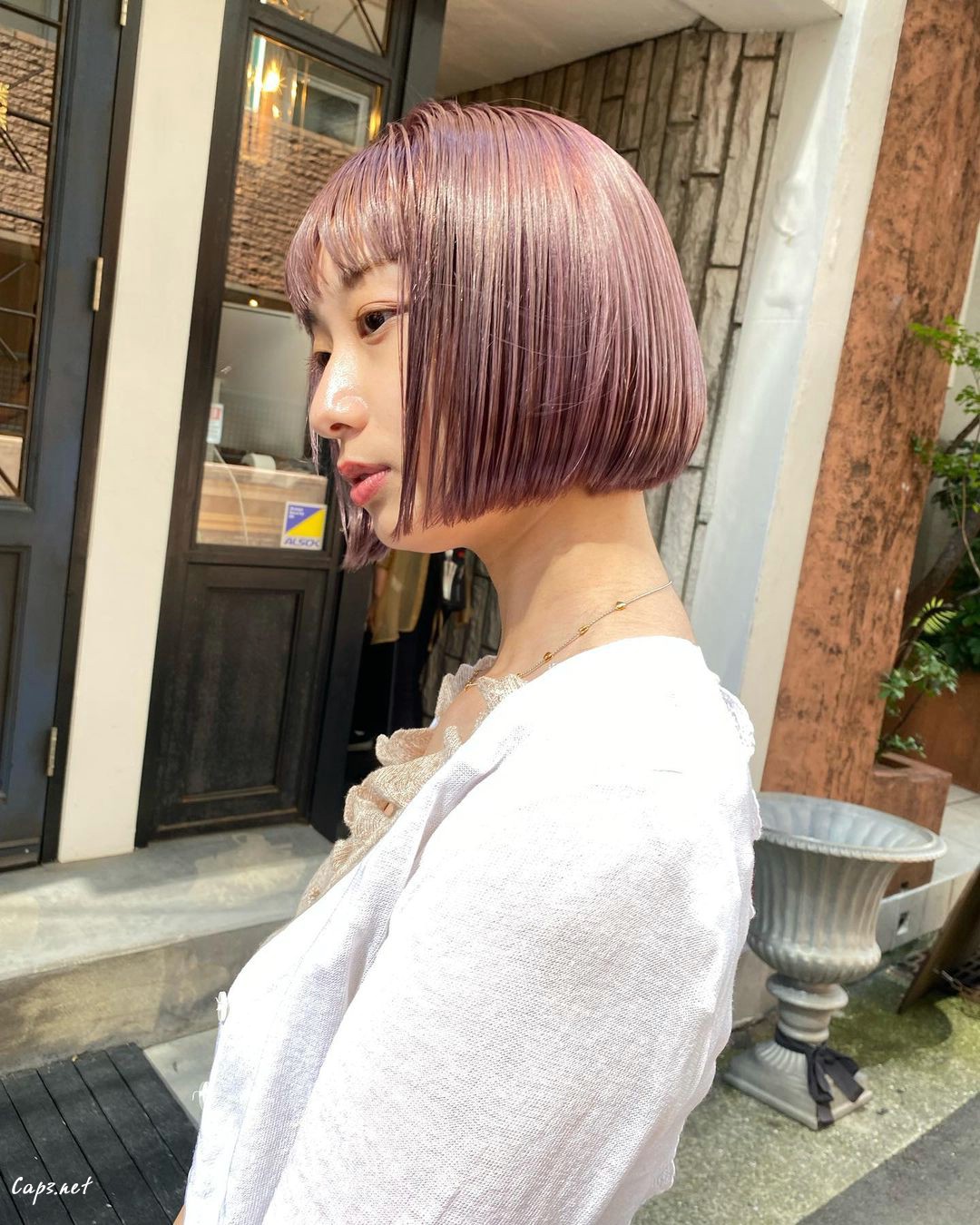 Modern Asian Hair Purple Color