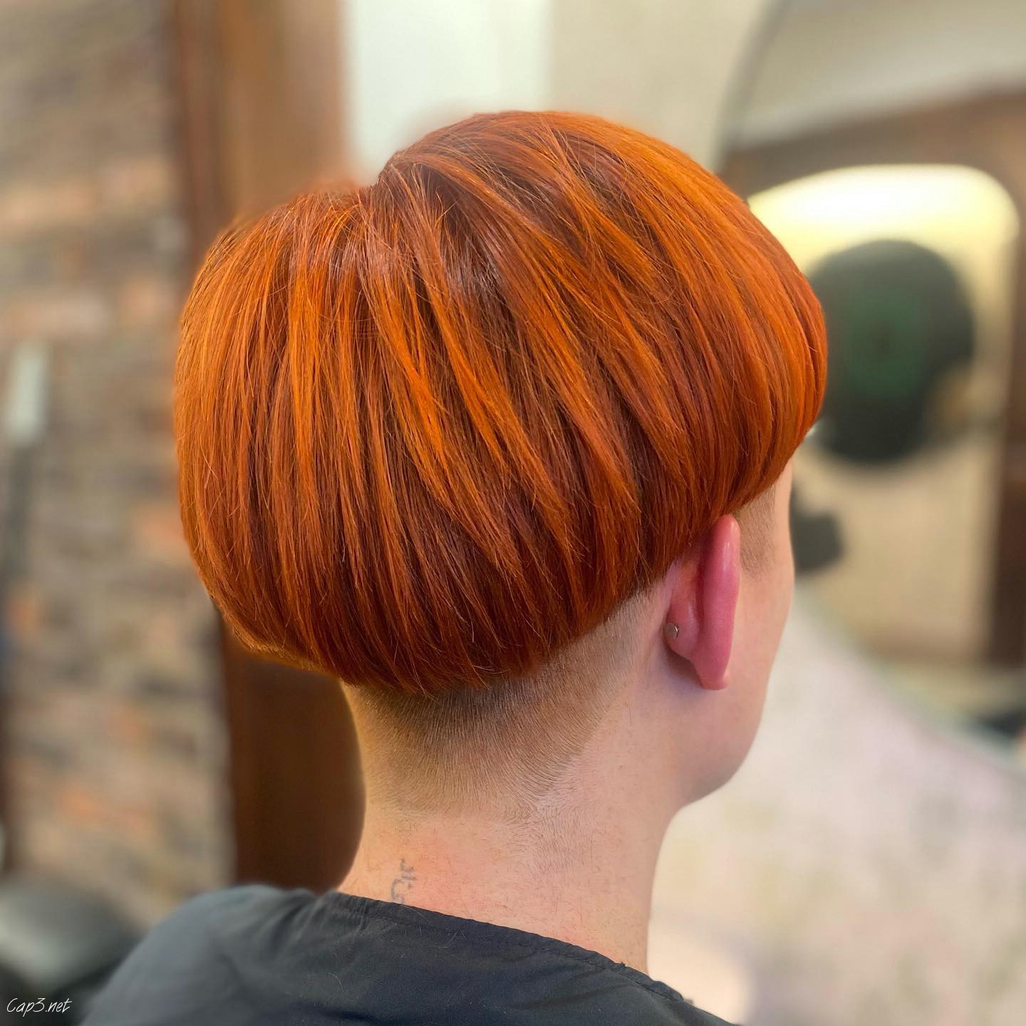 Orange Wedge Haircut
