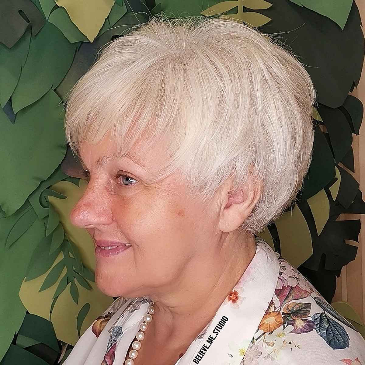 voluminous pixie bob for 60 year olds with fine hair