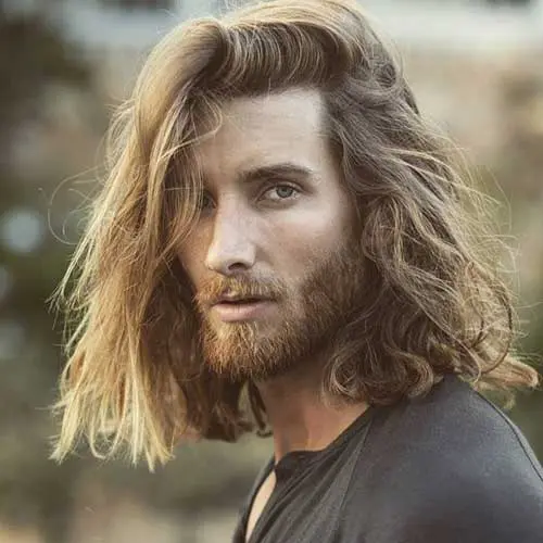 long men hairstyles with beard