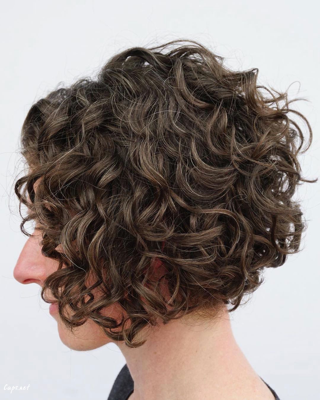 short and textured curly wavy hair