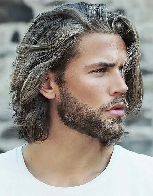 shoulder length long men hairstyles 6