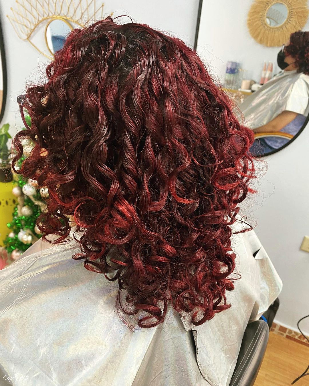 Dark Red Rezo Hairstyle