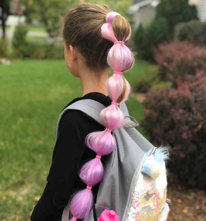 bubble ponytail