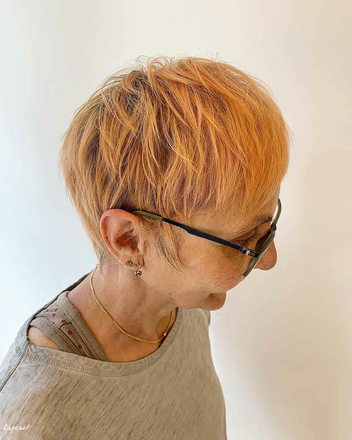 sassy textured pixie cut for women over sixty