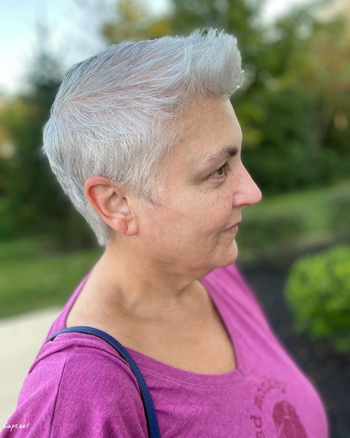 short pixie cut for older women with fine hair