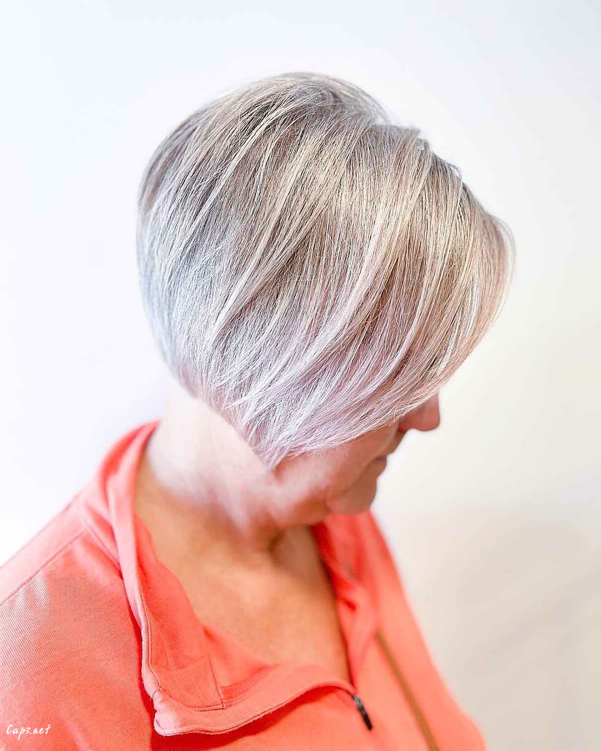 stacked and shaped really short bob for 60 year olds