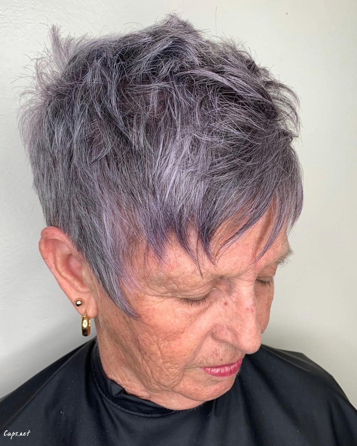 very short pixie for women over 60 with fine hair