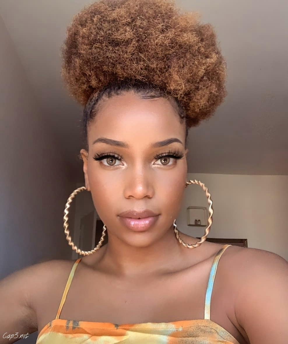 Tight Cool Updo Afro