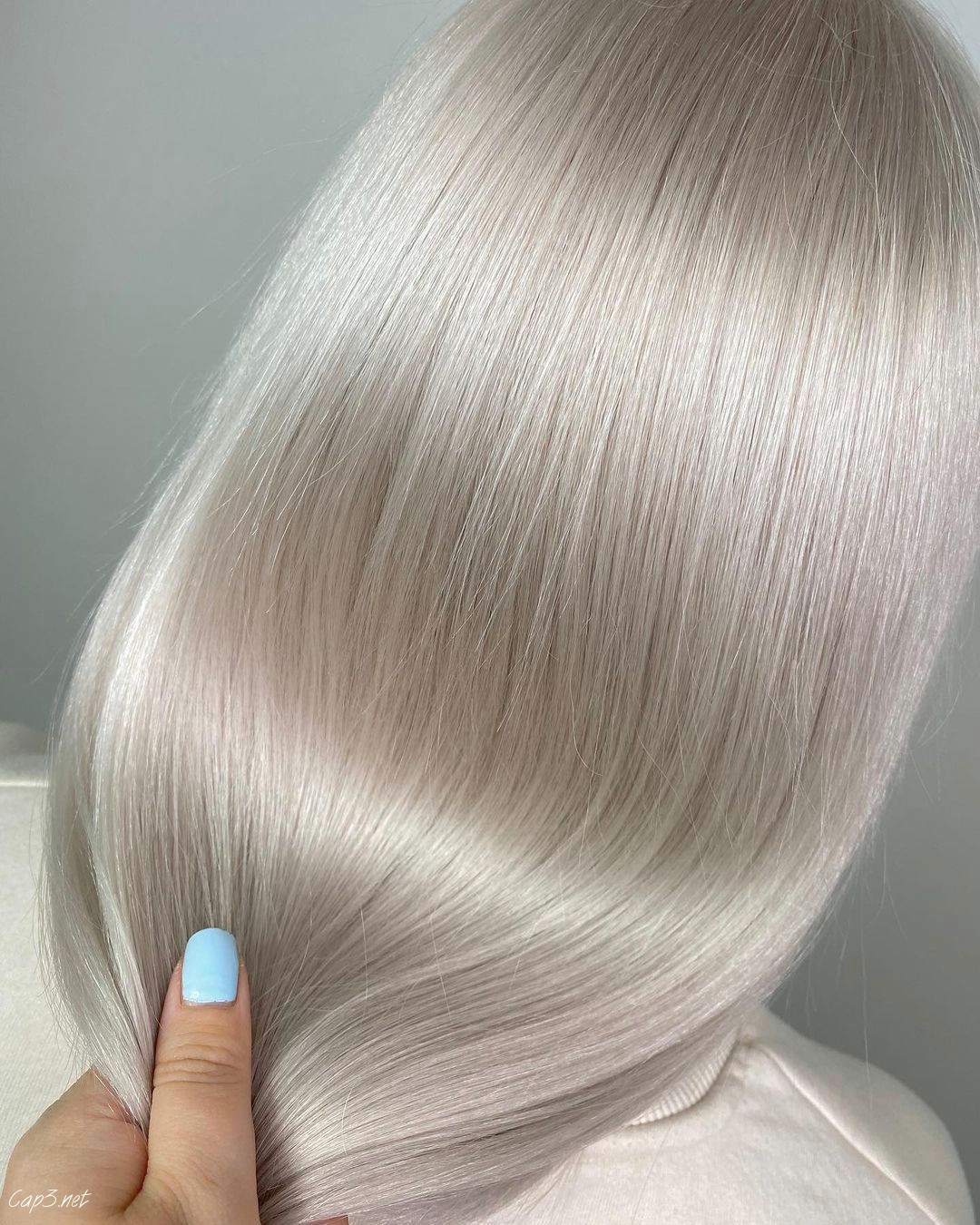 Icy Silver Glass Hair